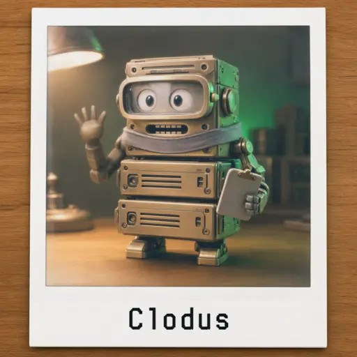 Polaroid of Clodus pinned to the wall, pincer raised